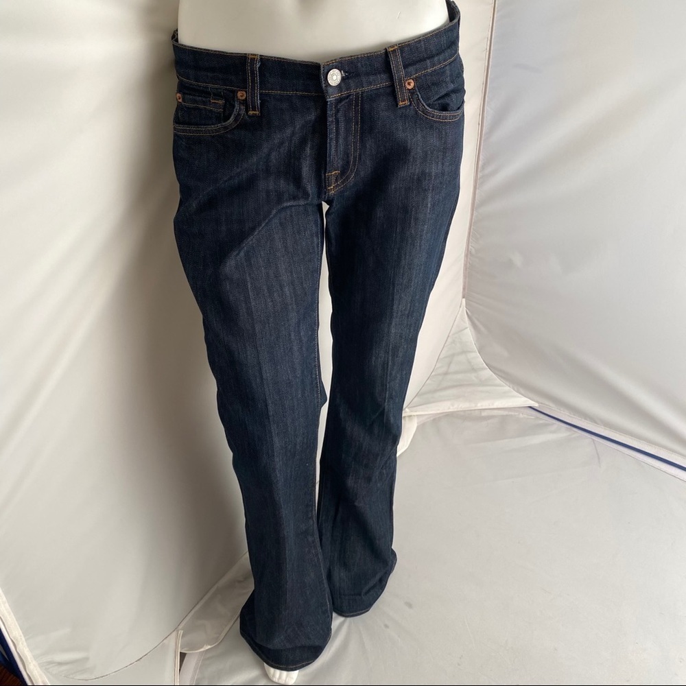 7 for all Mankind dark rinse premium denim bootcut jeans 29